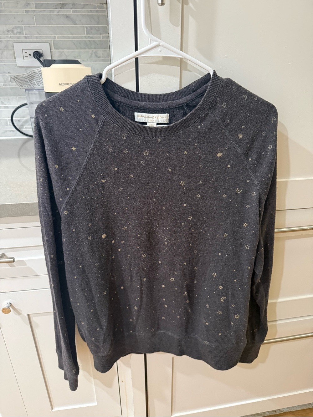 Spiritual Gangster Charcoal Star & Moon Crewneck Sweater